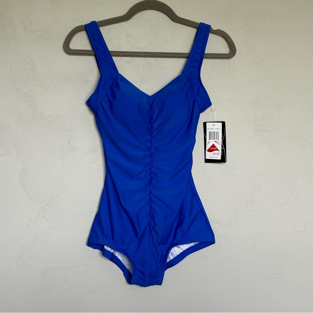 Maxine of Hollywood AZUL One Piece Instant Minimizer Slimming Design Size 8 NEW